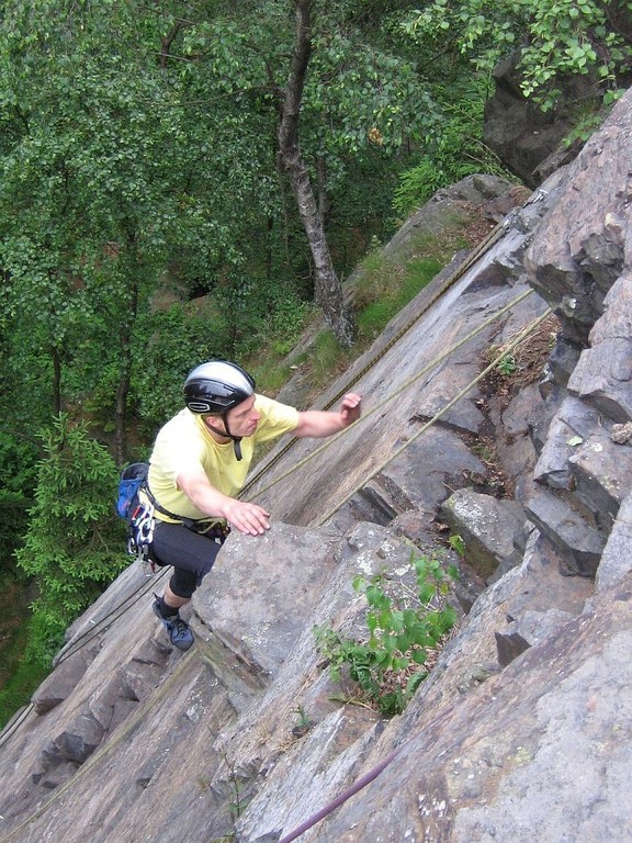 Klettern am Wendelstein in Grünbach-oberes Göltzschtal-Vogtland