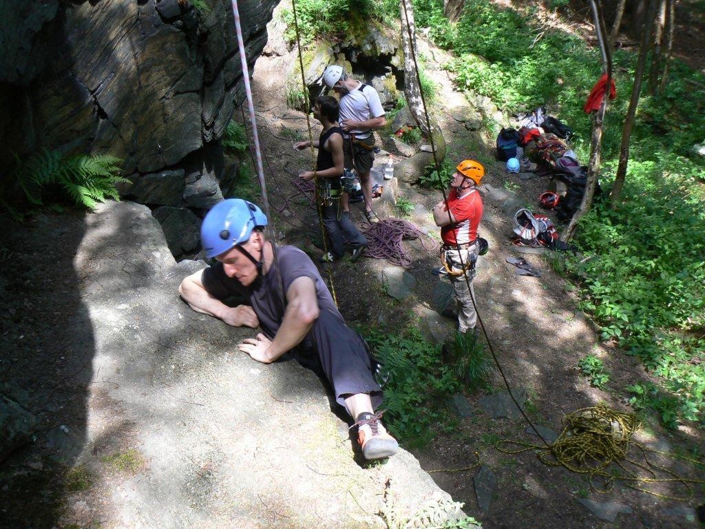 Klettern am Poppenstein / Geigenbachtal / Vogtland