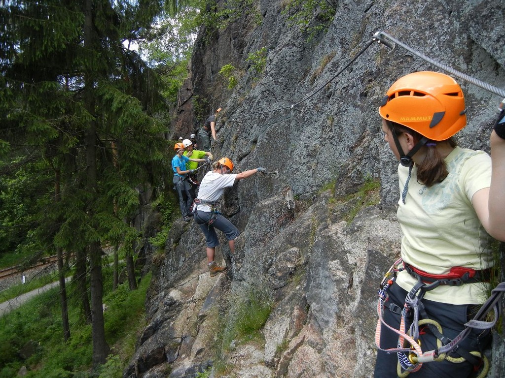 DAV Klettersteigkurs in Erlabrunn