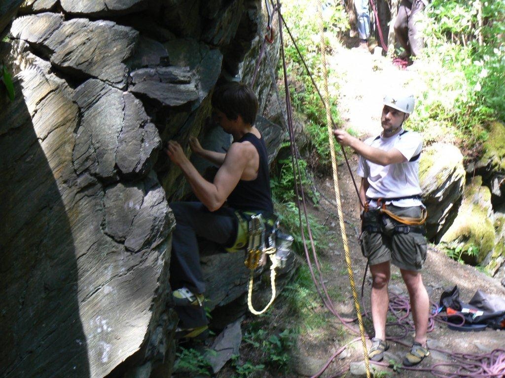 Klettern am Poppenstein / Geigenbachtal / Vogtland