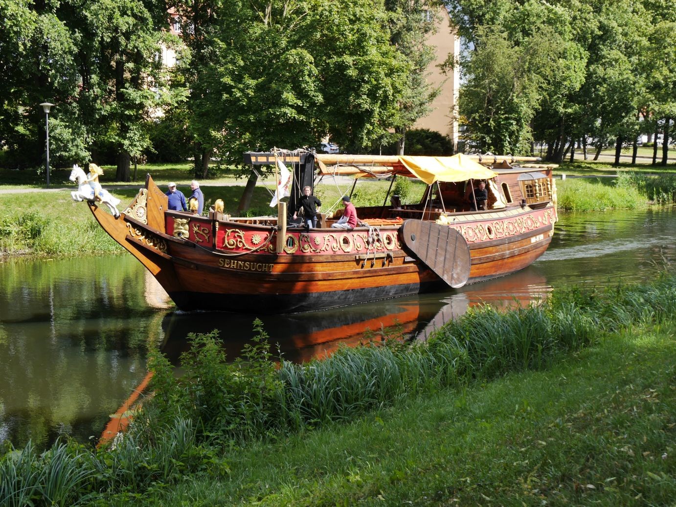 Nachbau des Schiffes, welches die Prinzessin zu benutzen pflegte