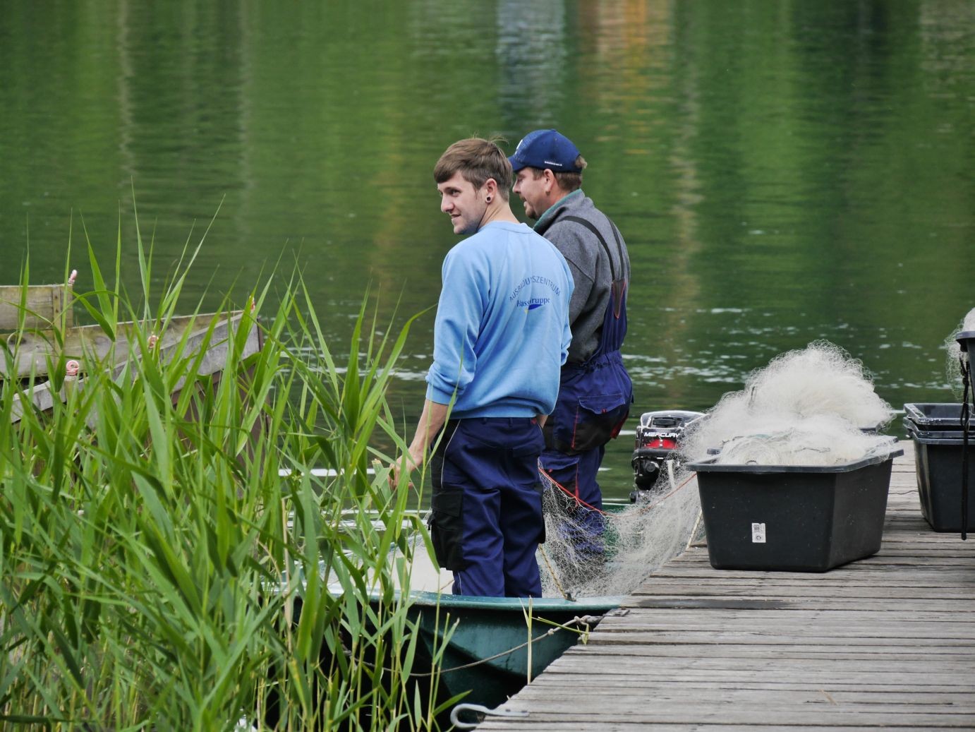 Fischer am Stechlinsee