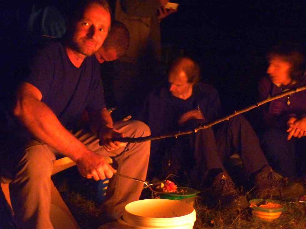 Lagerfeuerromantik zum Mittwochstraining am Wendelstein