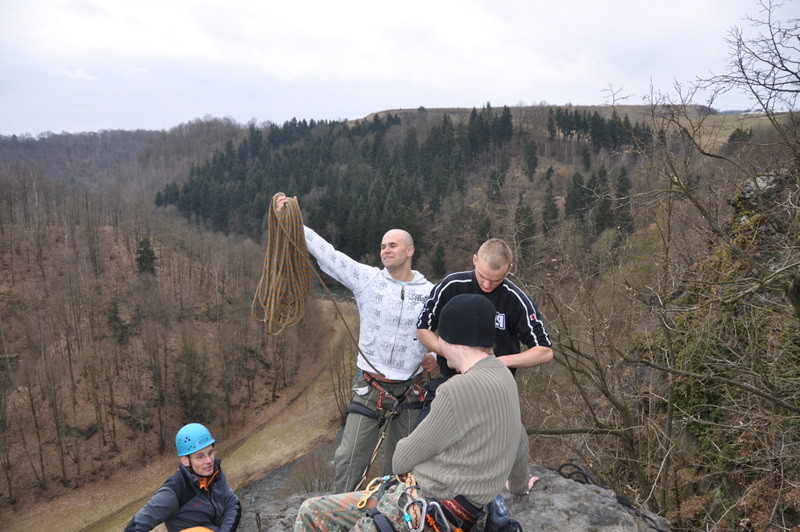 am Gipfel des Uhustein