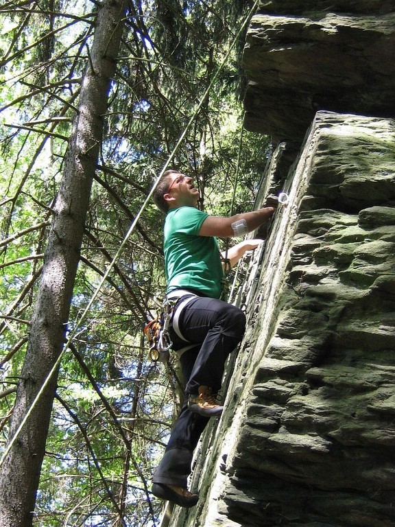 Klettern bei Hof an der Fattigsmühle