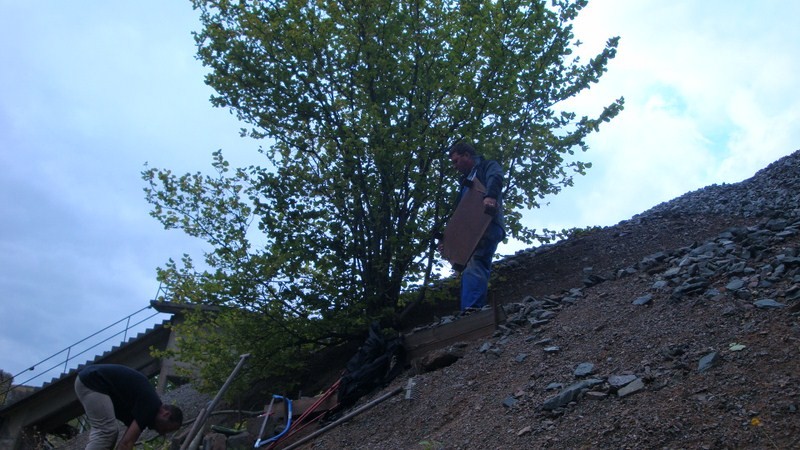 DAV Arbeitseinsatz im Klettergebiet Steinicht, 07.09.2011