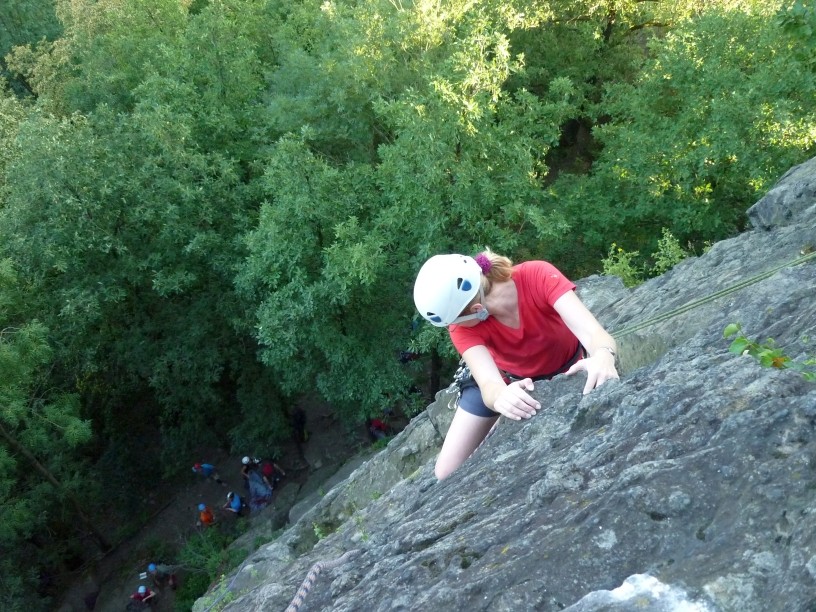 Sommer Spezial - Mittwochstraining im Klettergebiet Steinicht 01.08.2012