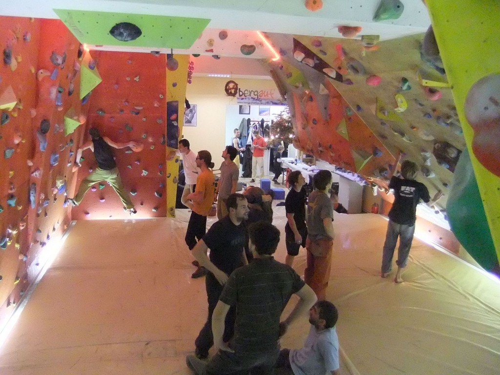 Mittwochstraining am Dienstag in der Boulderhalle Plauen, 03.01.2012