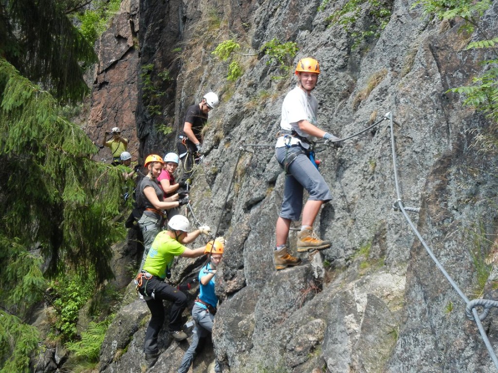 DAV Klettersteigkurs in Erlabrunn
