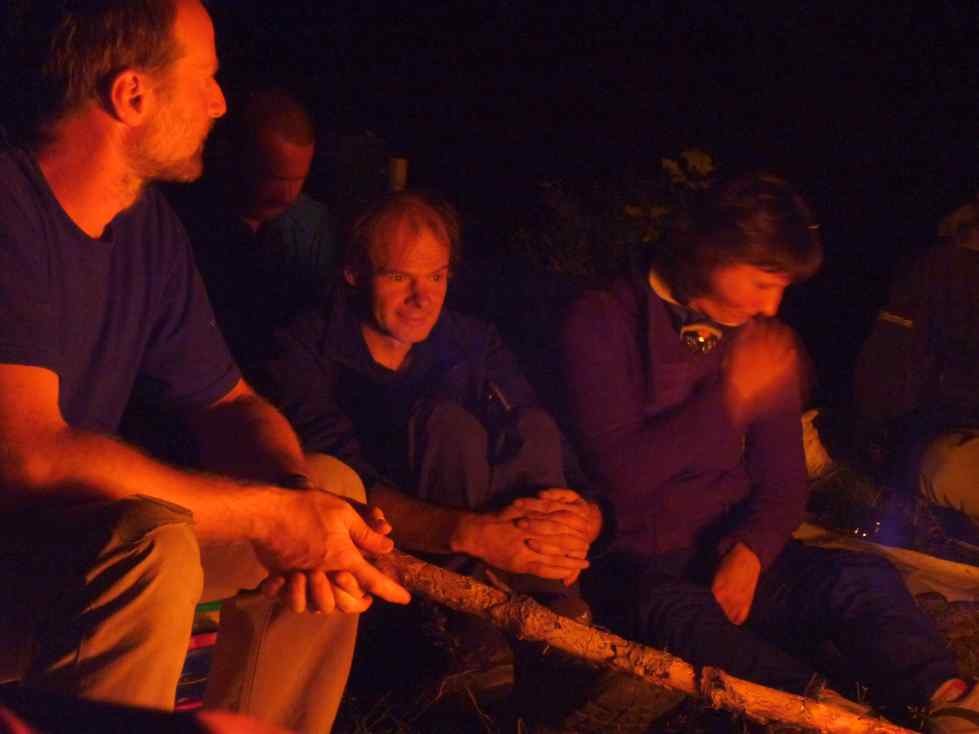 Lagerfeuerromantik zum Mittwochstraining am Wendelstein