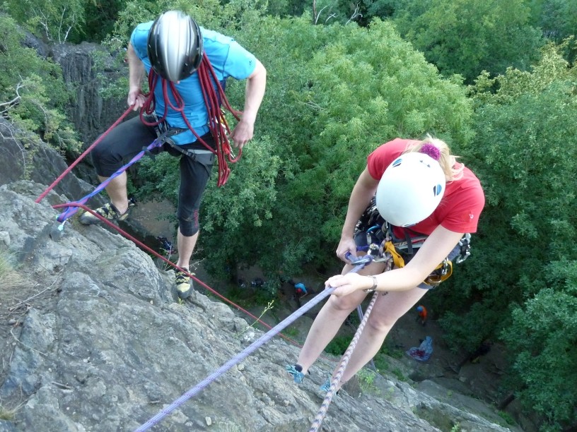 Sommer Spezial - Mittwochstraining im Klettergebiet Steinicht 01.08.2012