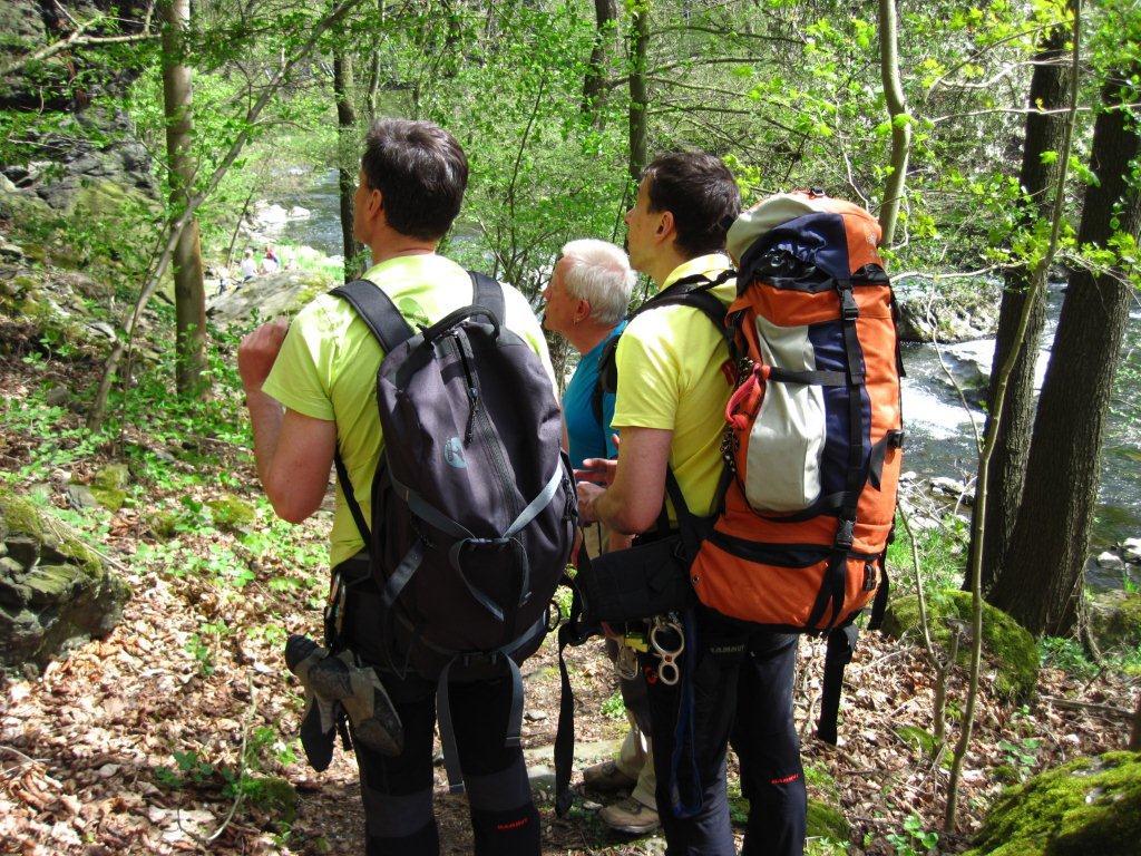 Klettern am Dornbusch im Klettergebiet Steinicht