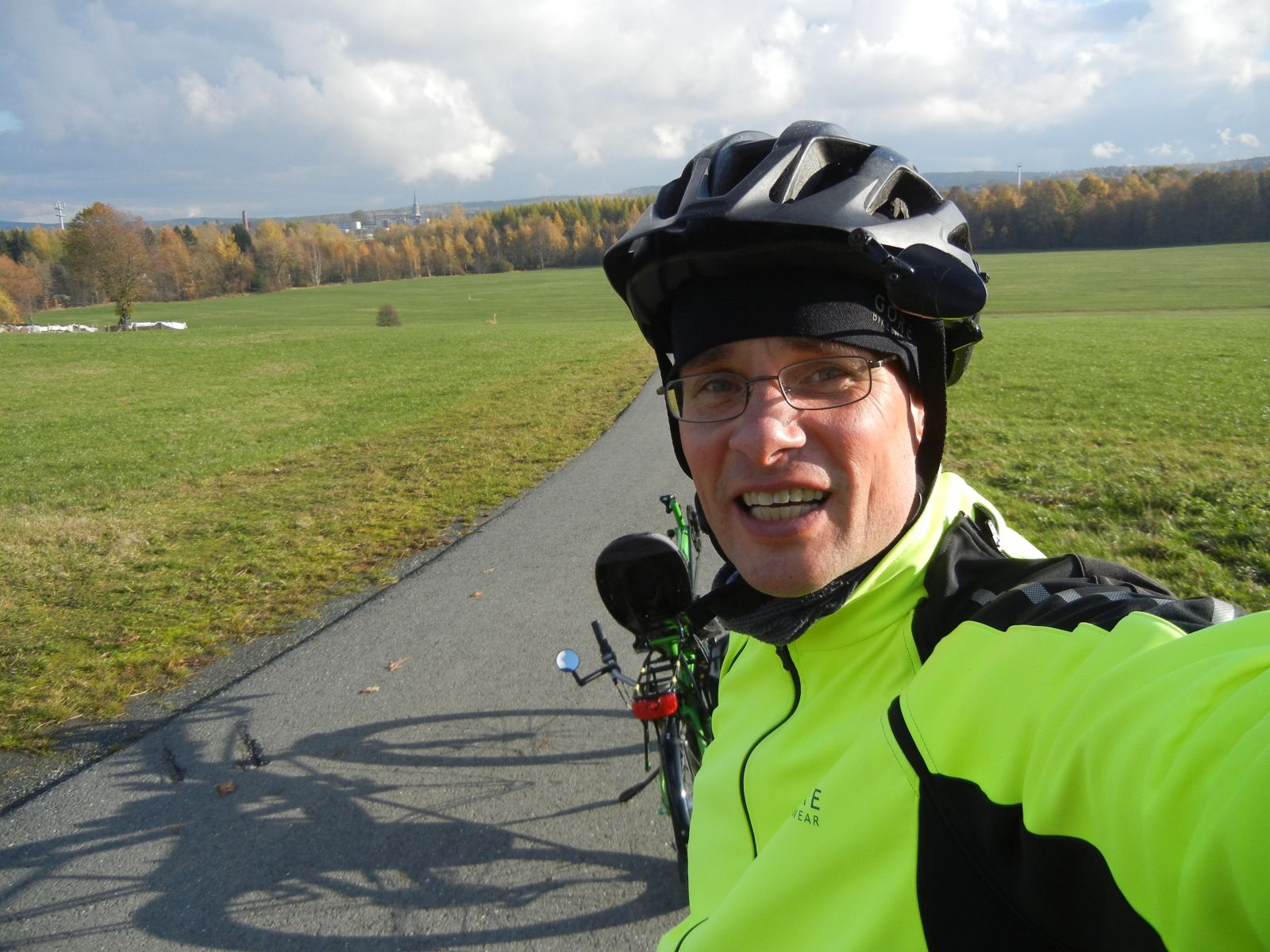 Am Beginn des Radwegs Falkenstein-Oelsnitz