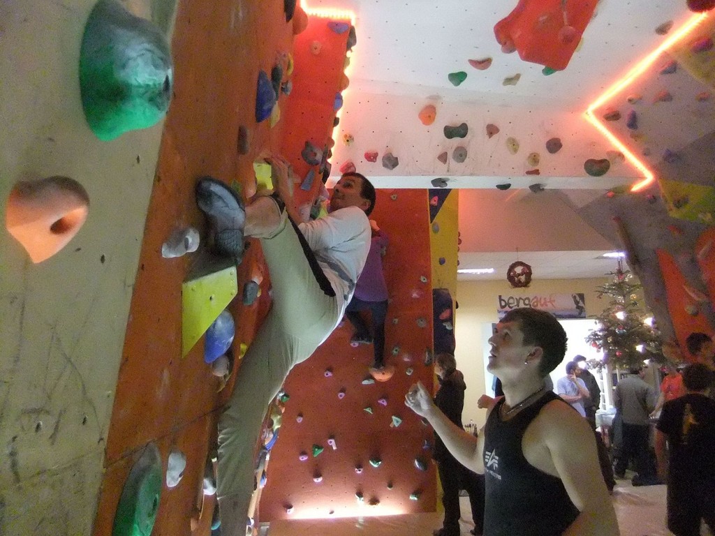 Mittwochstraining am Dienstag in der Boulderhalle Plauen, 03.01.2012