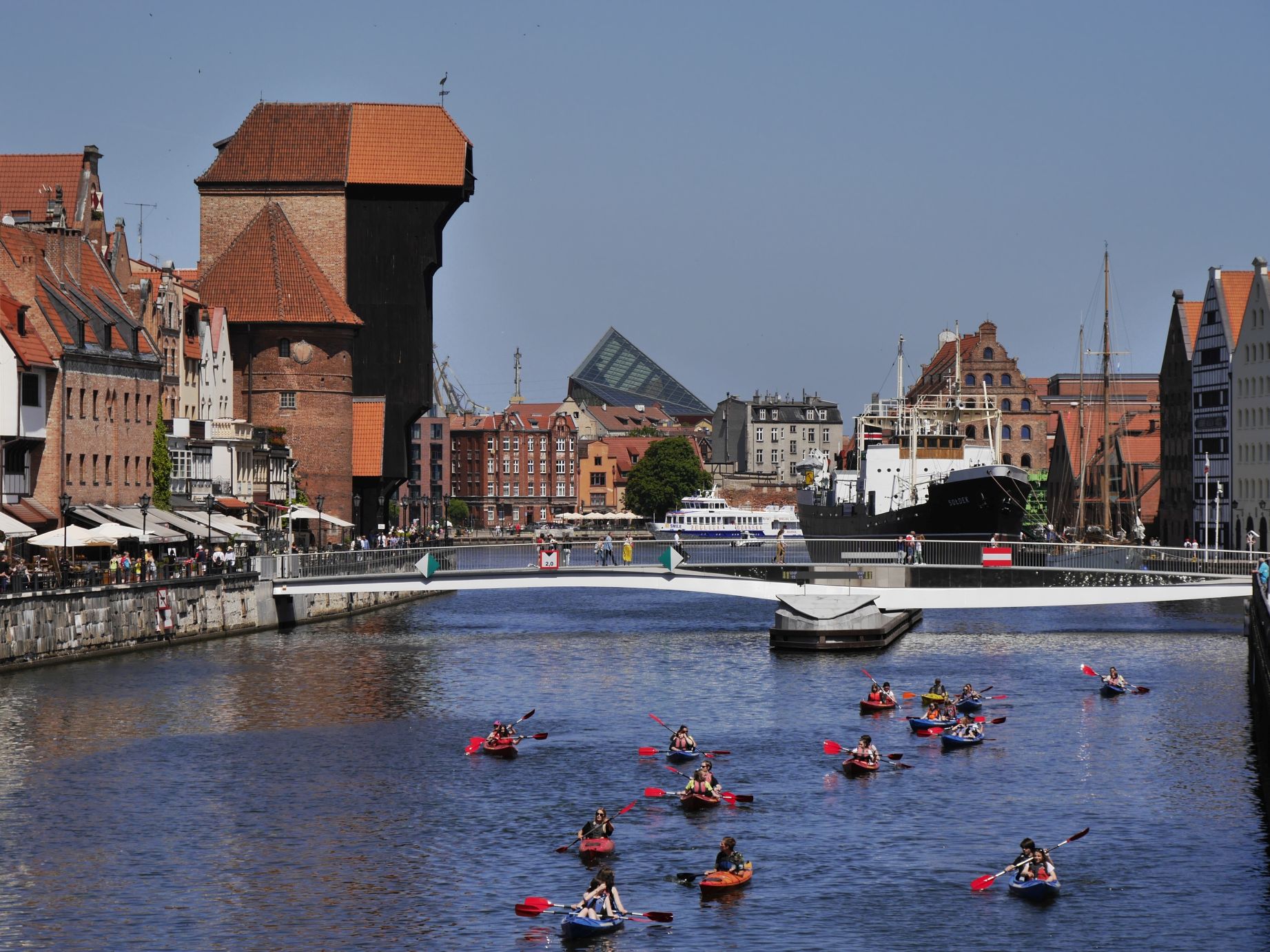 Am Ufer der Mottlau in Danzig (Gdansk)