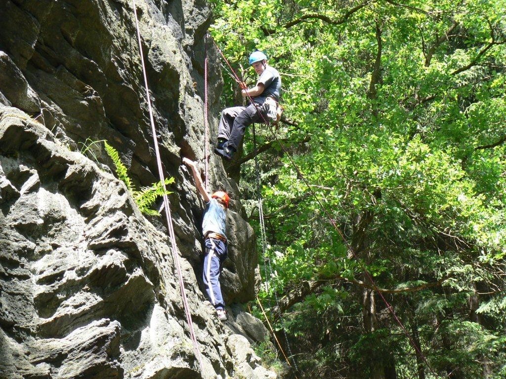 Klettern am Poppenstein / Geigenbachtal / Vogtland