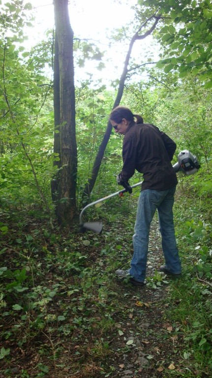 DAV Arbeitseinsatz im Klettergebiet Steinicht, 07.09.2011