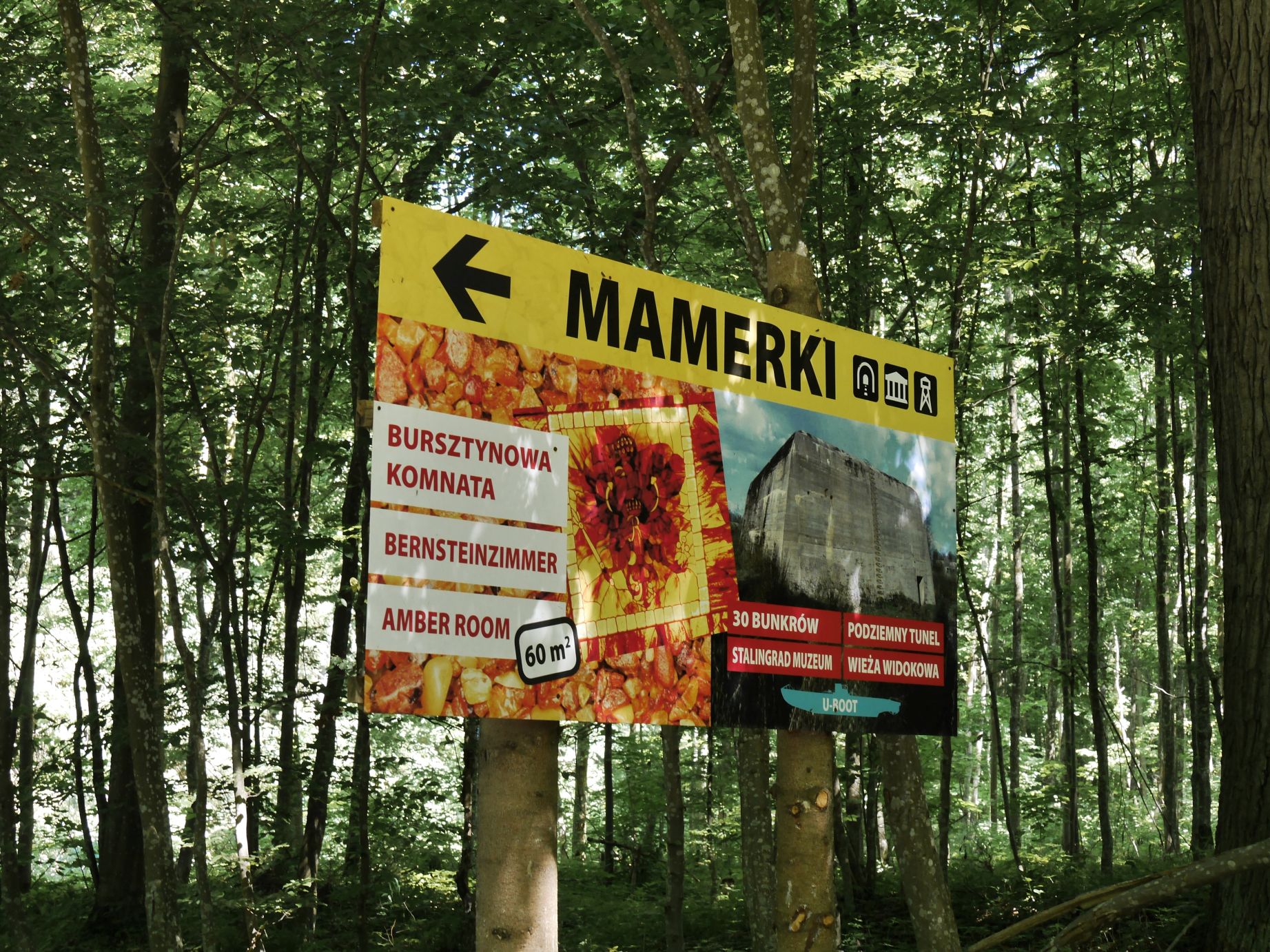 OKH in Mauerwald (Mamerki), heute ein Touristenmagnet