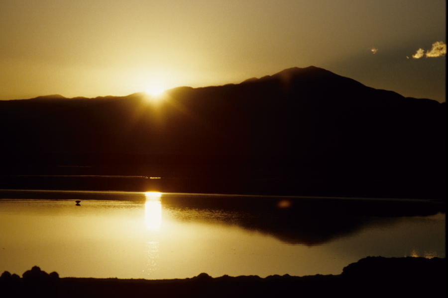 Sonnenuntergang im Salar de Atacama