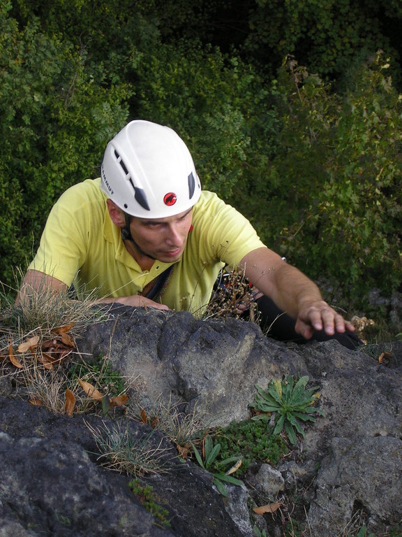 Sonntagsklettern im Steinicht am Uhustein, 25.09.2011