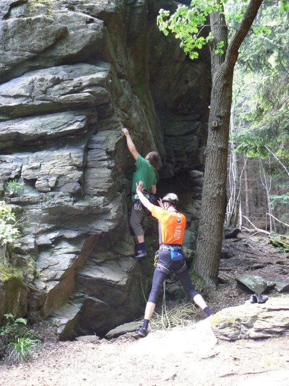 Klettern am Poppenstein / Geigenbachtal / Vogtland