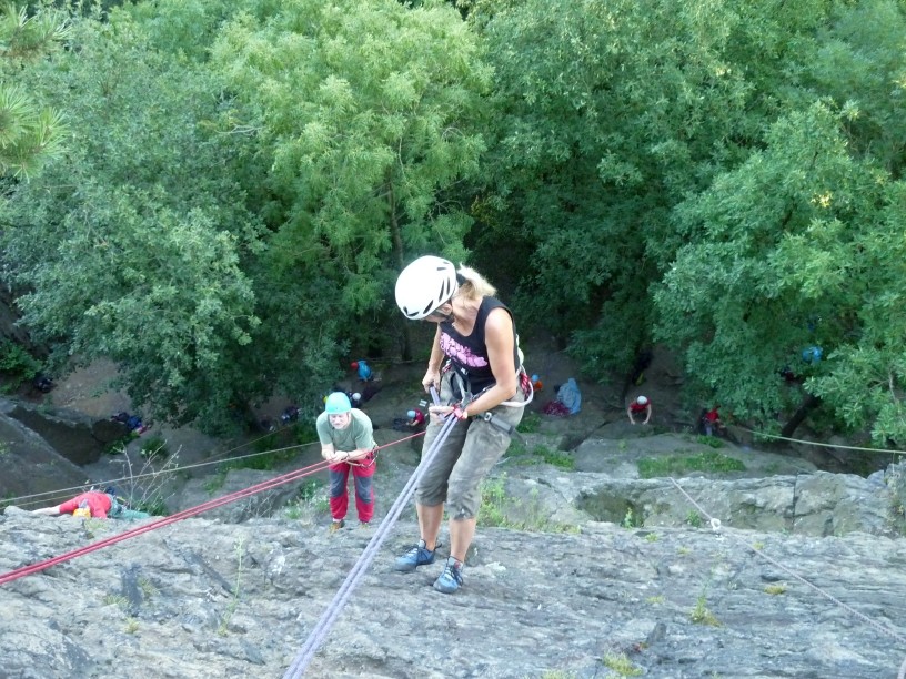 Sommer Spezial - Mittwochstraining im Klettergebiet Steinicht 01.08.2012