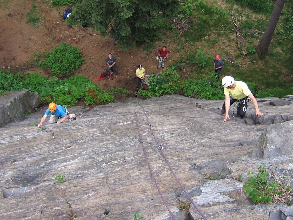 Klettern am Wendelstein in Grünbach-oberes Göltzschtal-Vogtland