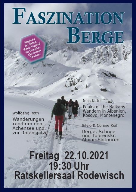 "Faszination Berge" am 22.10.2021 in Rodewisch