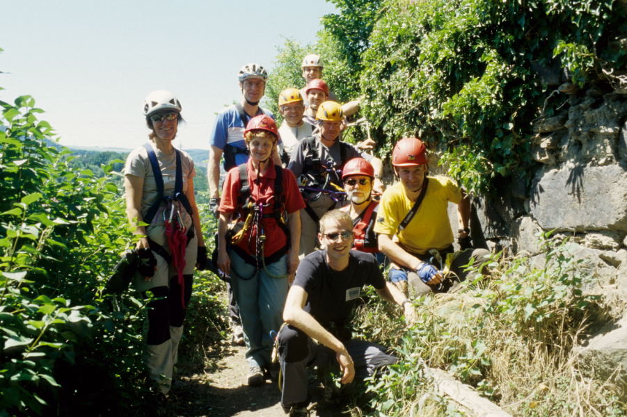 unsere Gruppe nach einem gelungenen Klettersteigkurs