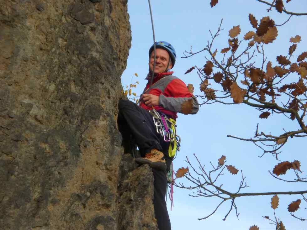 DAV Abklettern im Steinicht, Vogtland, Sachsen