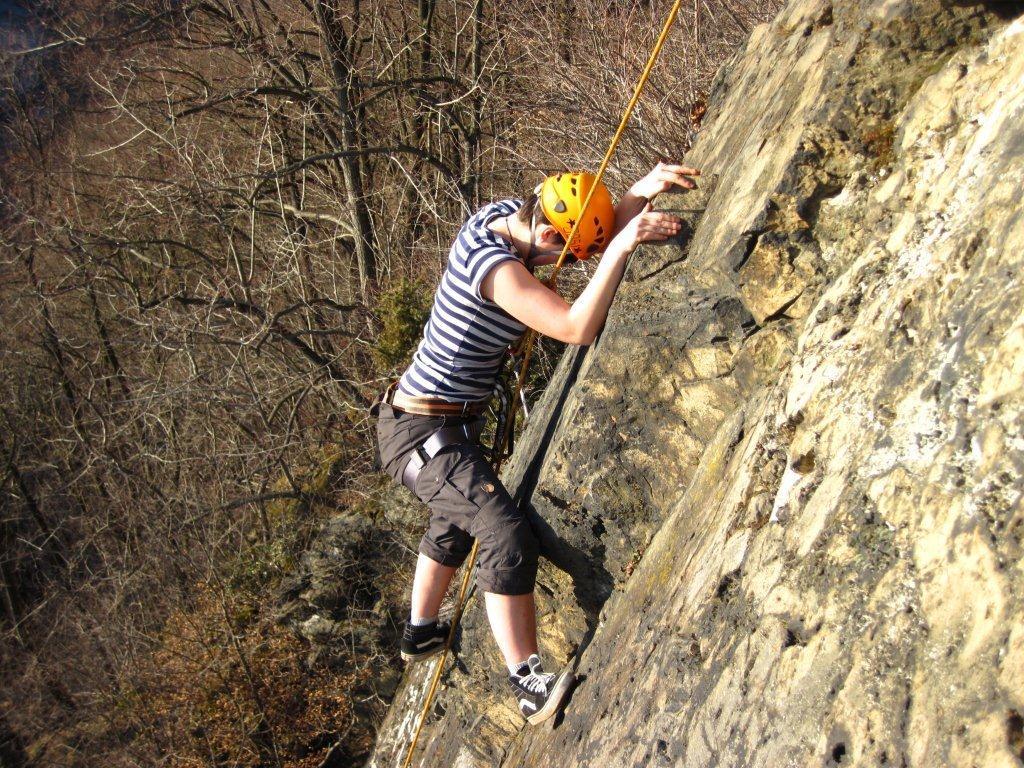 Klettern im Steinicht an der Septemberwand