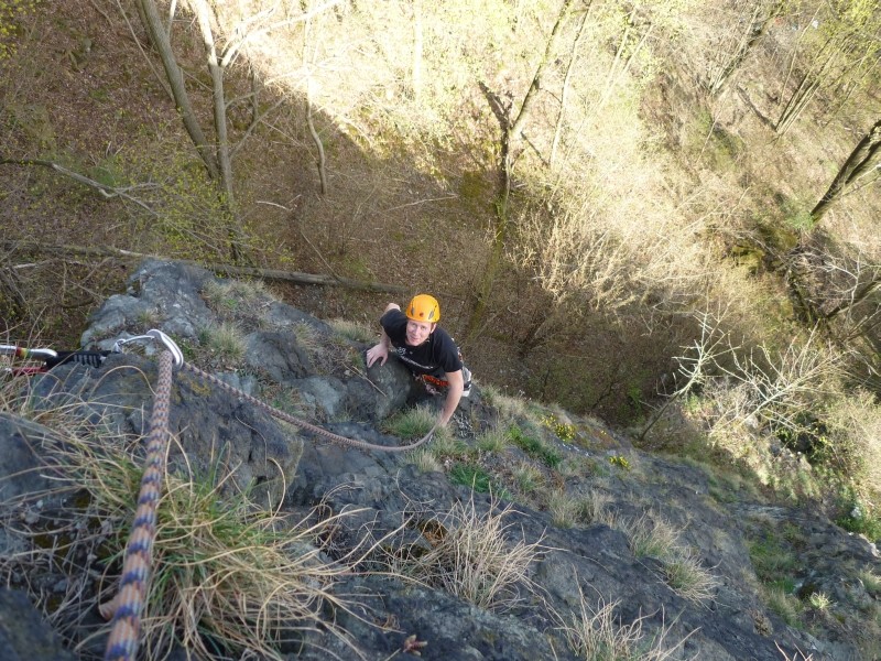 Sonntagsklettern im Steinicht am Uhustein