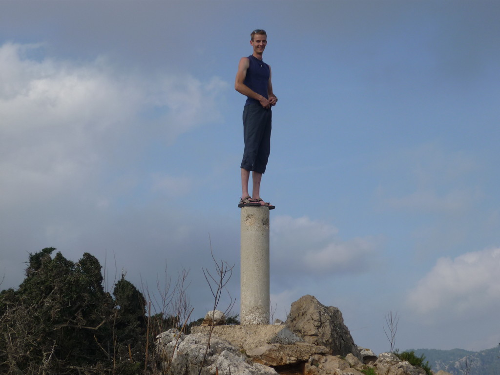 wirklich oben ist man erst hier, weiter  hoch gehts nicht mehr, nach schöner Kletterrei in 8 Seillängen