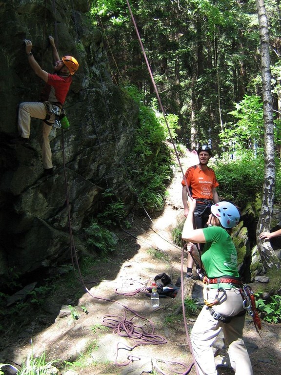 Klettern am Poppenstein / Geigenbachtal / Vogtland