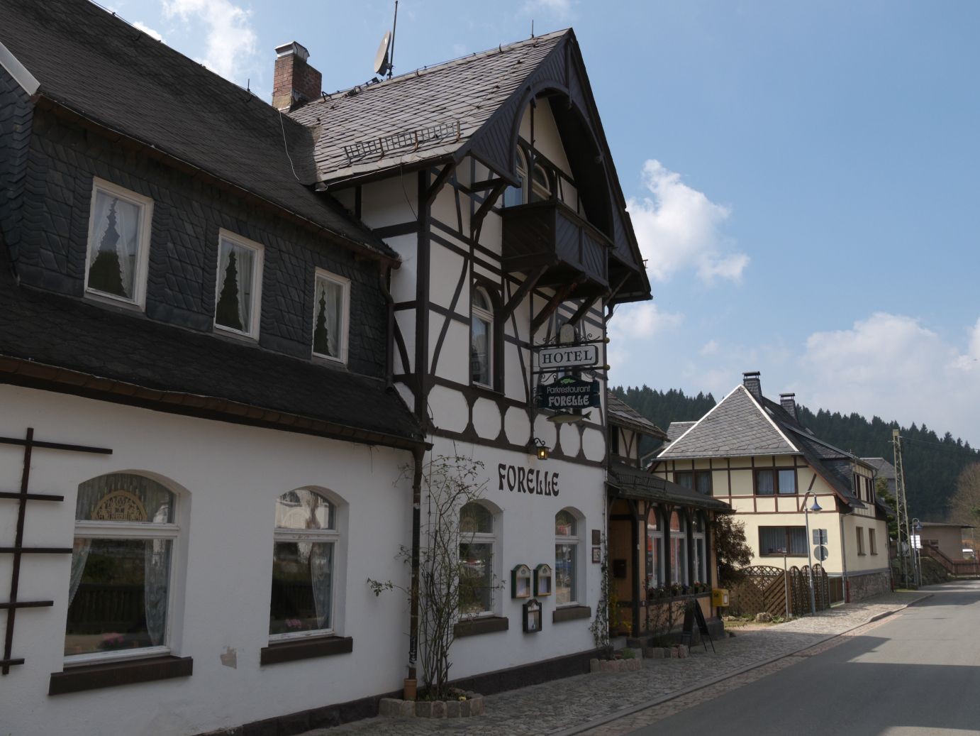 das traditionsreiche Restaurant Forelle in Blauenthal