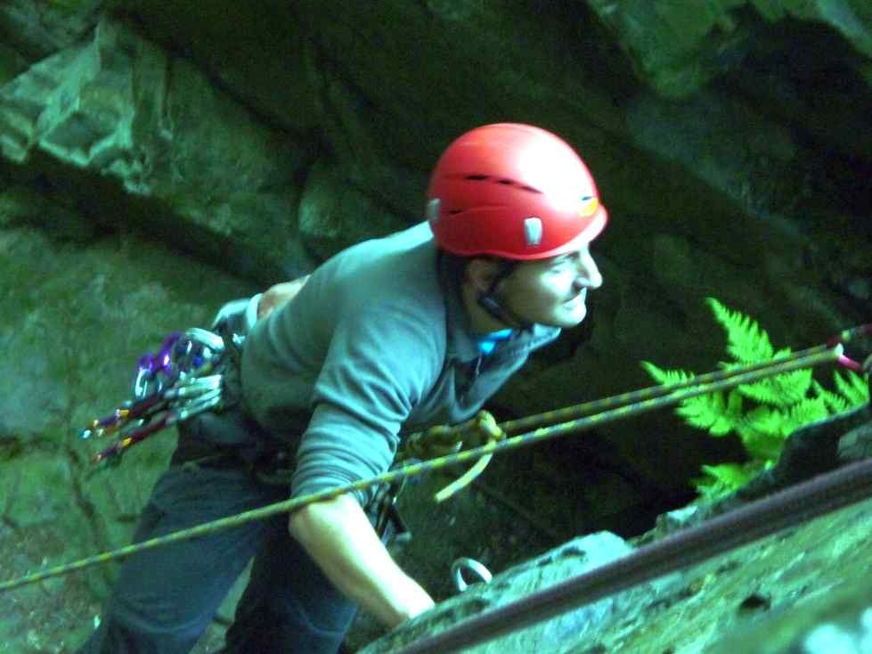 Klettern am Schwarzen Stein in Grünbach/Vogtland/Sachsen