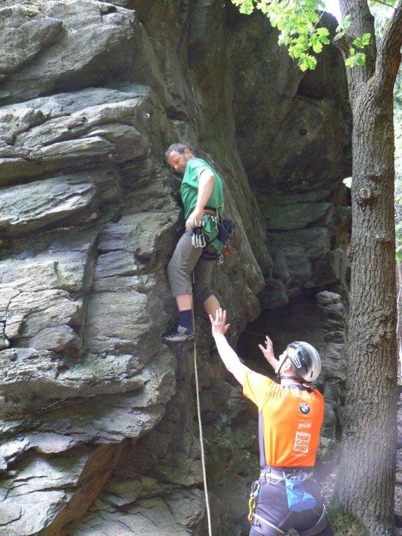 Klettern am Poppenstein / Geigenbachtal / Vogtland