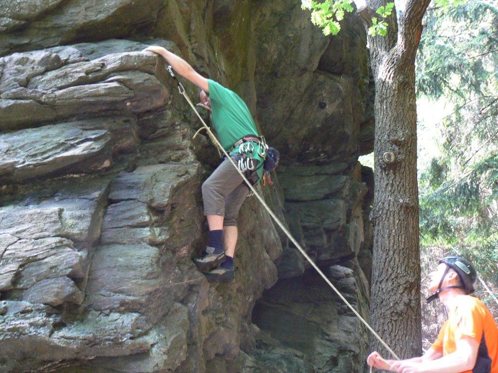 Klettern am Poppenstein / Geigenbachtal / Vogtland