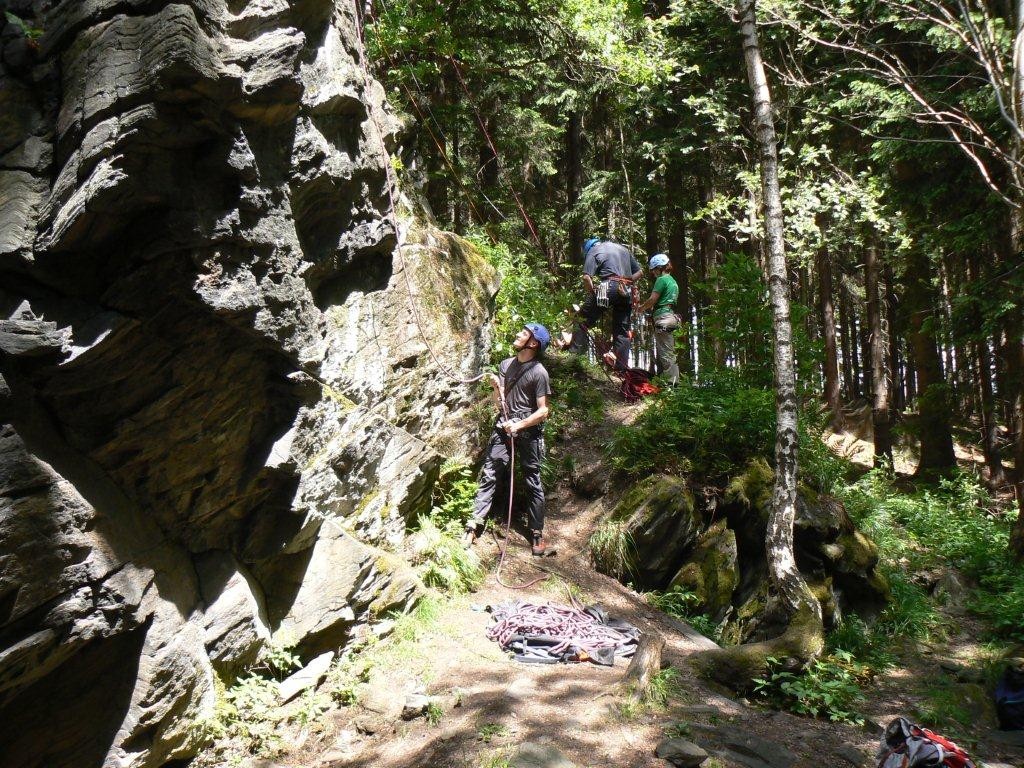 Klettern am Poppenstein / Geigenbachtal / Vogtland