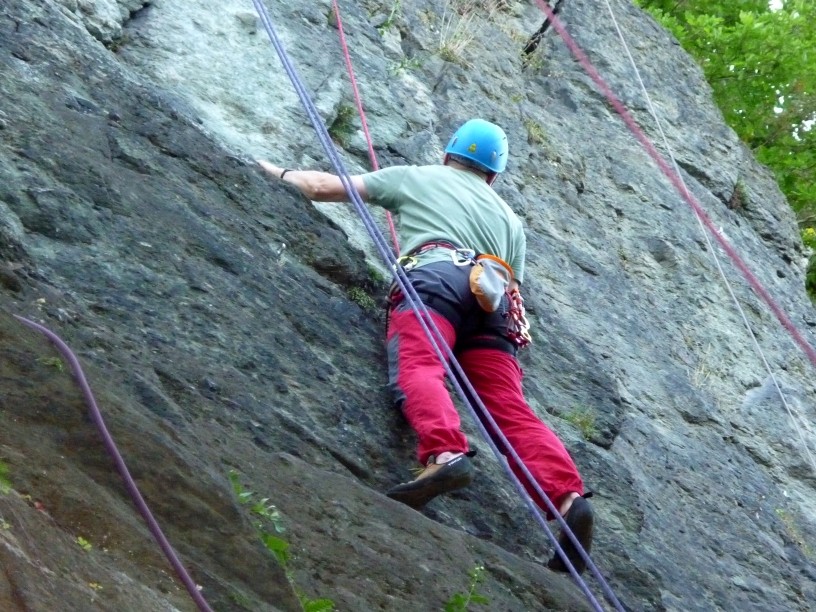 Sommer Spezial - Mittwochstraining im Klettergebiet Steinicht 01.08.2012