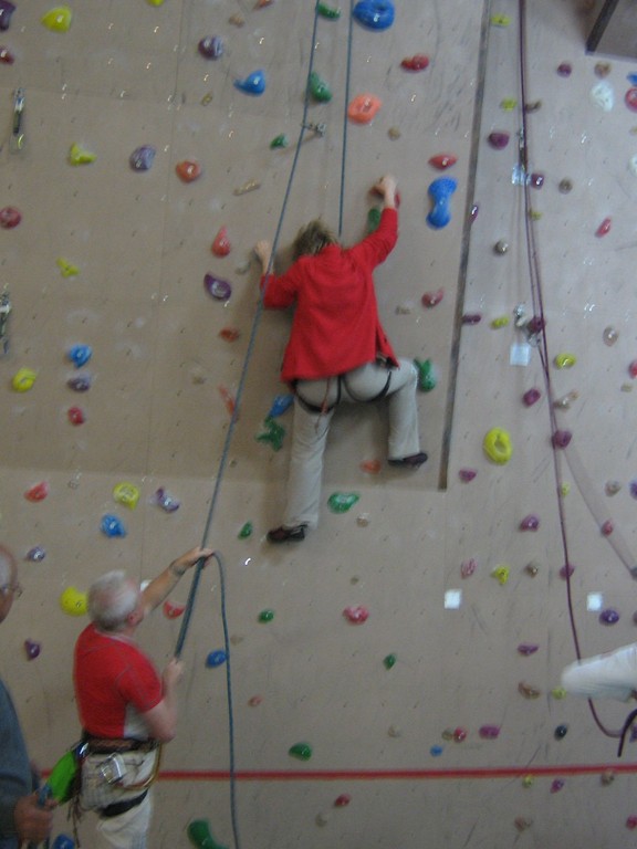 Kletterhalle Hof Untreusee - Hallenklettern und Flugtraining der Mittwochstrainingsgruppe