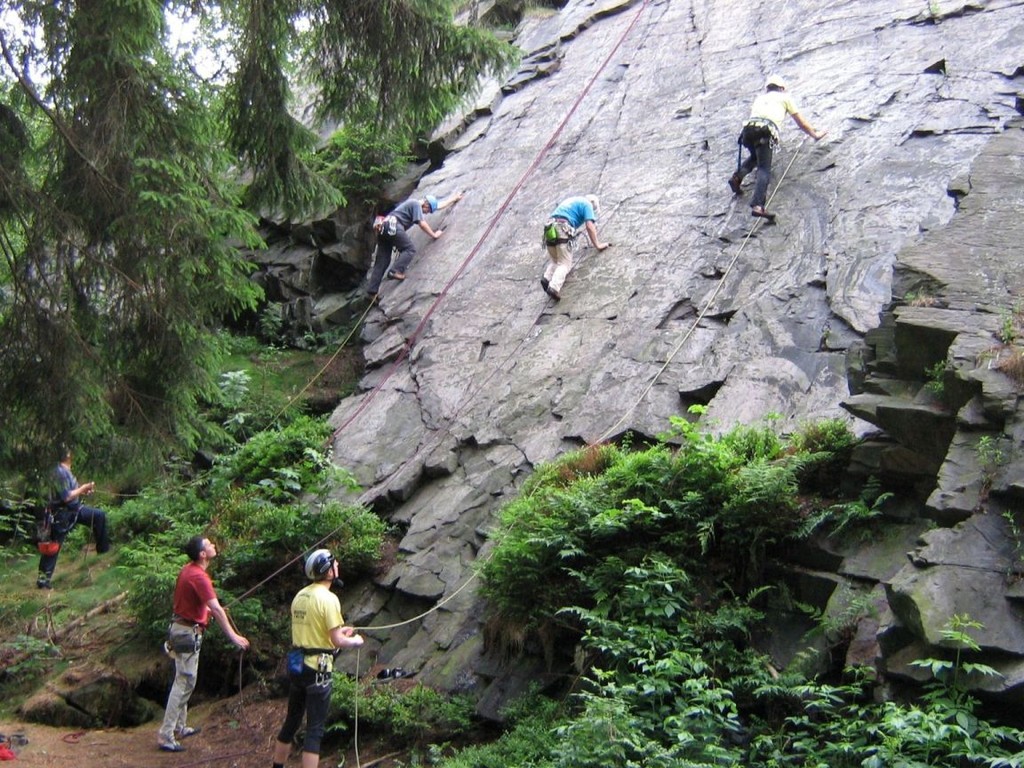 Klettern am Wendelstein in Grünbach-oberes Göltzschtal-Vogtland