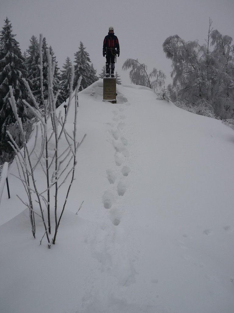 und auf dem Gipfel.