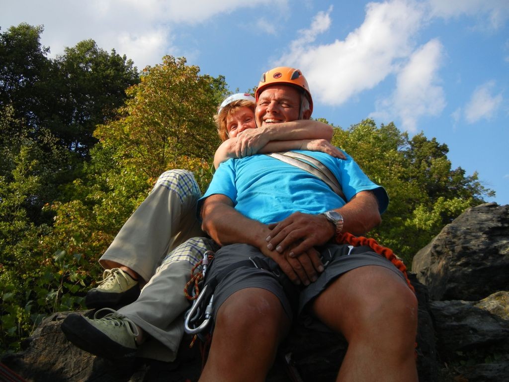 Sonntagsklettern im Steinicht am Uhustein, 25.09.2011