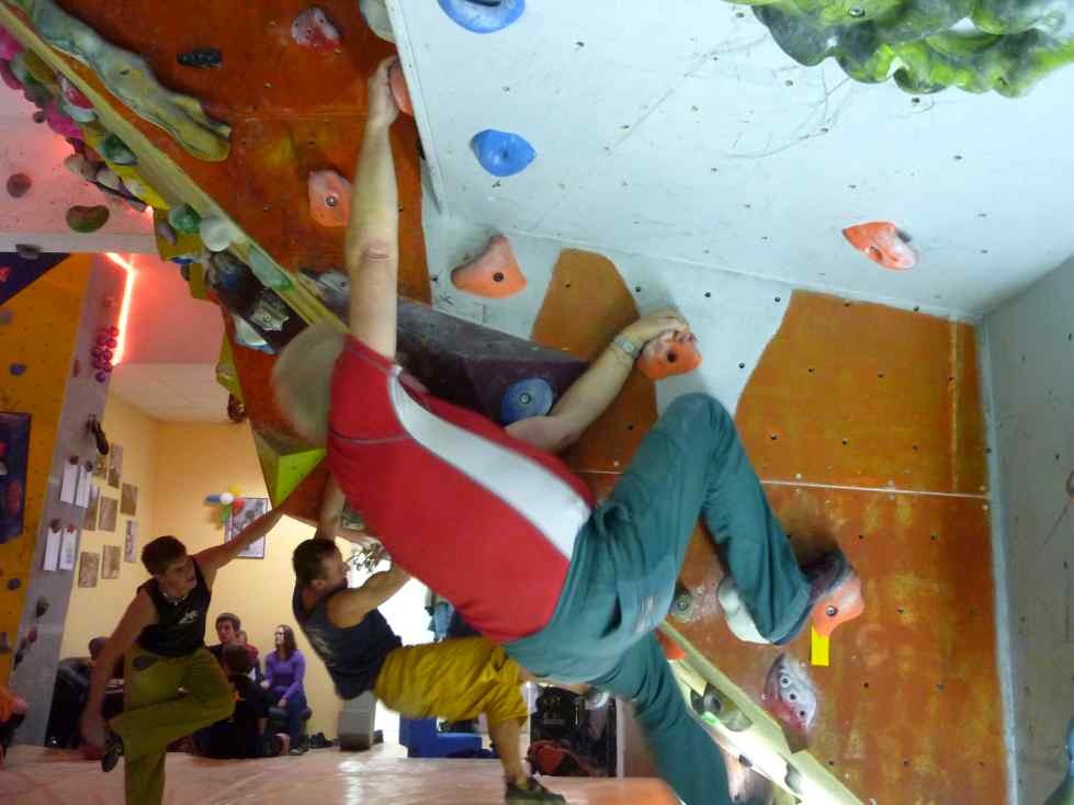 Mittwochstraining am Dienstag in der Boulderhalle Plauen, 03.01.2012