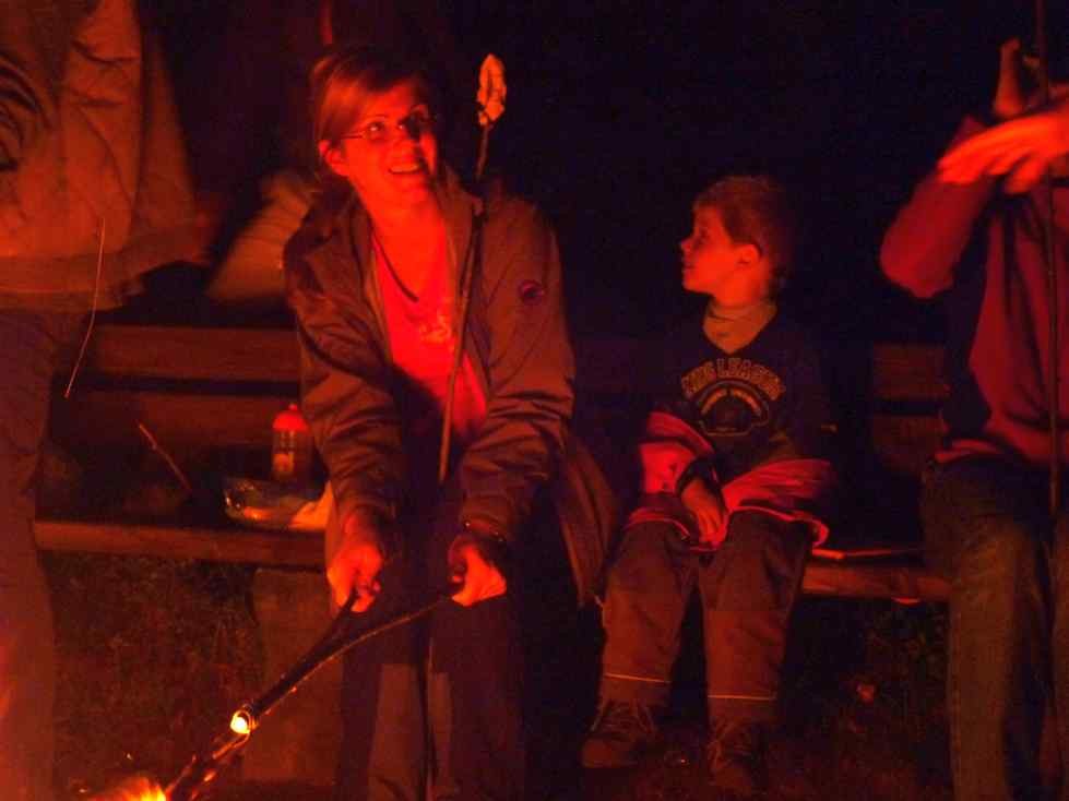 Lagerfeuerromantik zum Mittwochstraining am Wendelstein