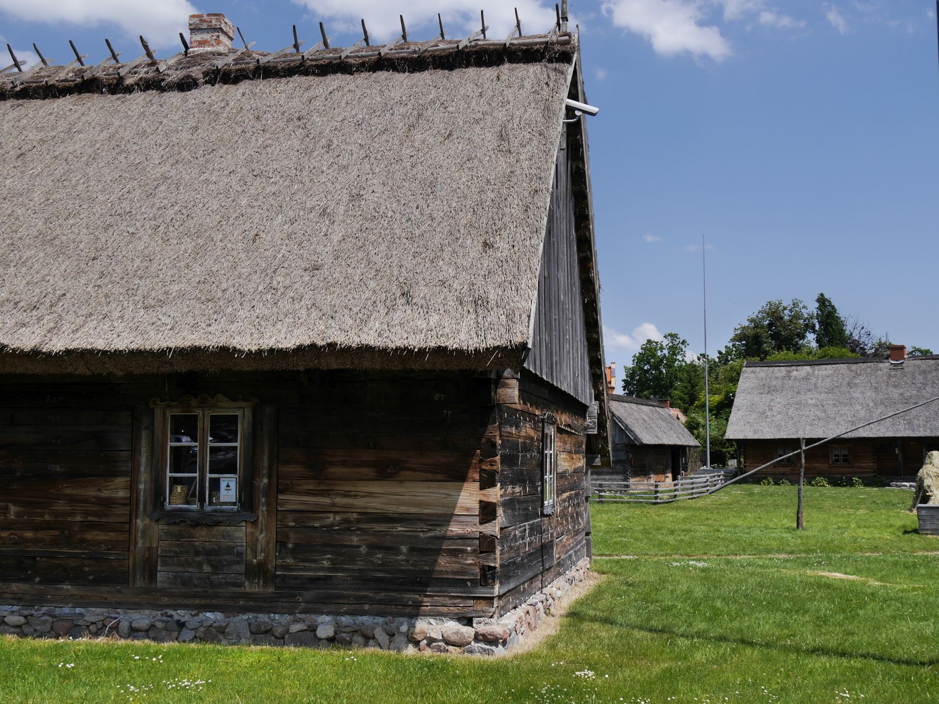 Alte masurische Häuser in Lötzen (Giżycko)