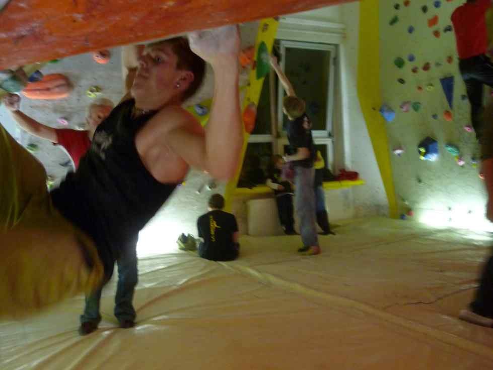 Mittwochstraining am Dienstag in der Boulderhalle Plauen, 03.01.2012