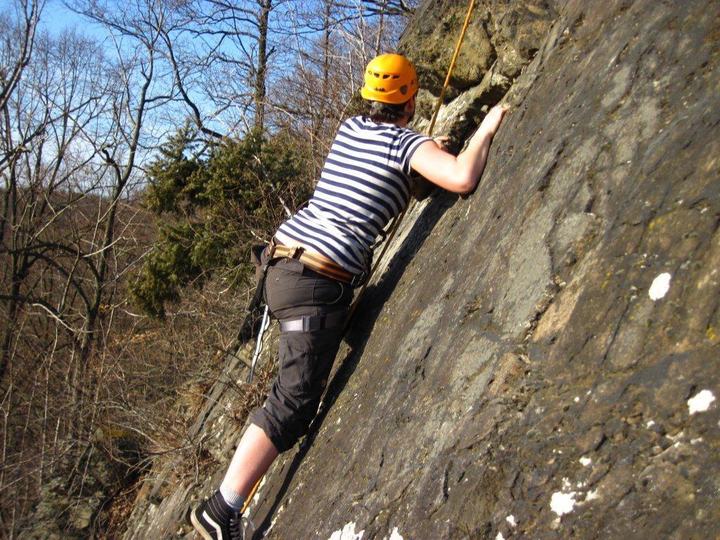 Klettern im Steinicht an der Septemberwand