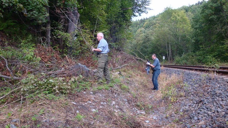 DAV Arbeitseinsatz im Klettergebiet Steinicht, 07.09.2011